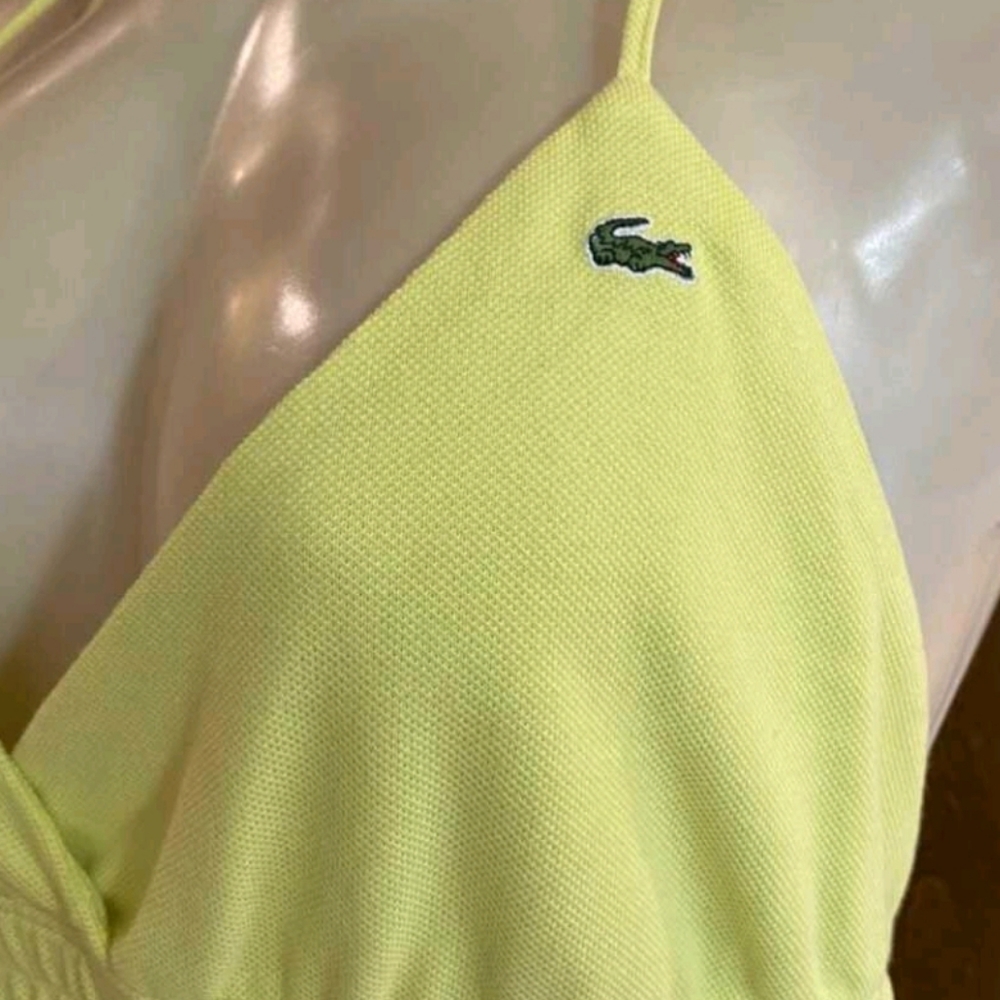 Vintage Lacoste Light Yellow Terry Dress - Picture 3 of 3